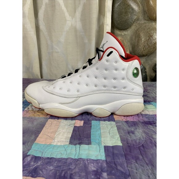 Jordan 13 Retro History of Flight 2017 Mens Size 11 Preowned White With Red - Picture 14 of 16